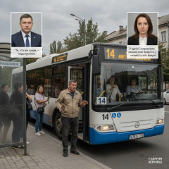 Водитель автобуса в Черновцах