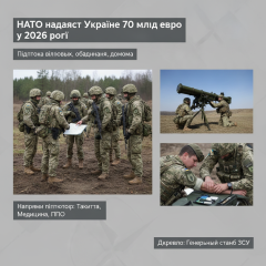 НАТО надасть Україні 70 мільярдів євро