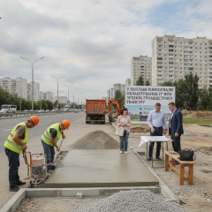 Обустройство остановок в Полтаве