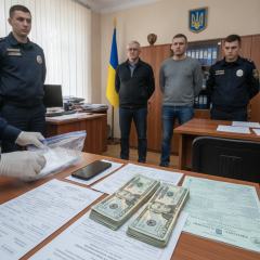 Затримання посадовців на хабарі