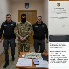 Поліцейський веде в арешт начальника ТЦК
