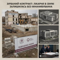 Реконструкція лікарні в Ізюмі