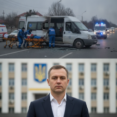 Російський дрон напав на маршрутку