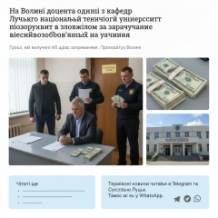 Доцента вуза на Волыни поймали на взятке