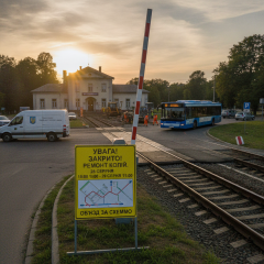 Ремонт железнодорожного переезда в Брюховичах