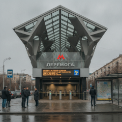 Станция метро Перемога в Харькове