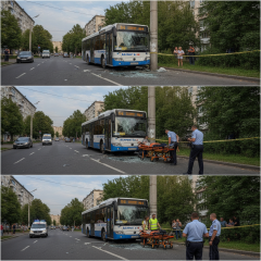Автобус маршрута №14 в Львове