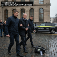 Затримання екс-міліціонера в Києві