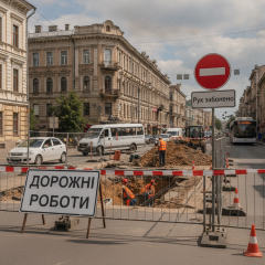 Перекриття руху на Кооперативній