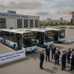 Три новых автобуса с кондиционерами