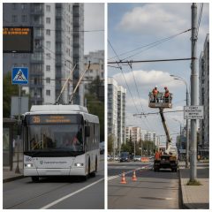 Движение троллейбусов в Харькове