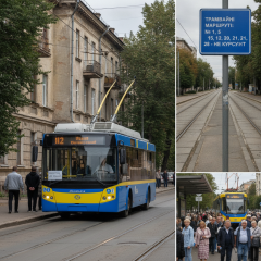 Тимчасові обмеження на роботу транспорту в Одесі