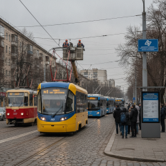 Рух трамваїв і тролейбусів у Дніпрі