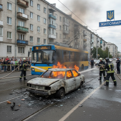 ДТП на улице Витрука в Житомире