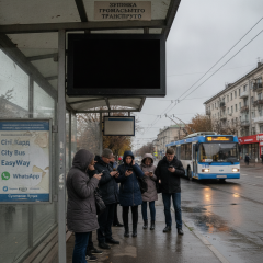 Электронные табло на остановках отключены в Луцке