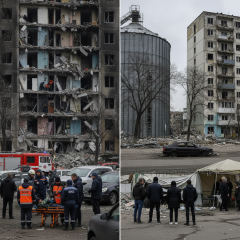 Бомбардування Харкову і Київщини
