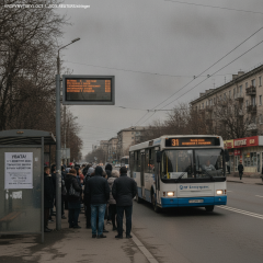 Автобуси з позначкою «Електротранс» вулиць міста