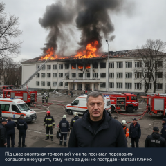Пожар в школе на Соломенки