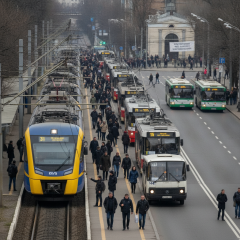Трамваї та тролейбуси стоять через перебої з електропостачанням