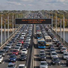 Воздушная тревога в Днепре, закрытие Нового моста