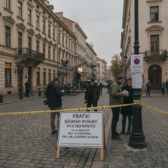 Перекрытие движения на улицах Львова