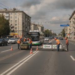 Ремонт ул. Стрийской во Львове