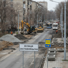 Автобусы №6 и №29 Черновцы ремонт улицы Заставнянской