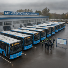 Автобуси на маршруті у Кропивницькому