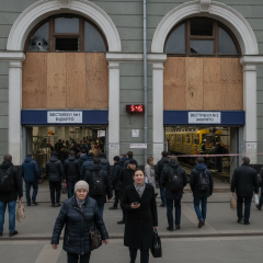 Частично восстановленная станция Черниговская метро