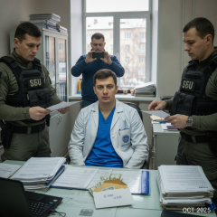Лікар затриманий за хабарництво