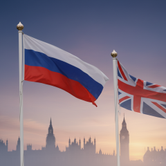Російський корабель атакує винищувачі