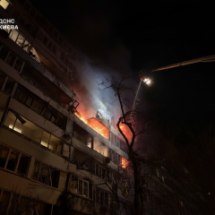 Удар по Києву, постраждалі в будинках