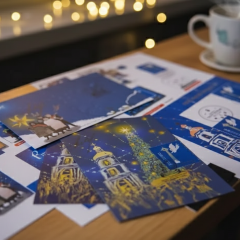 Ceremonial cancellation of the Christmas stamp