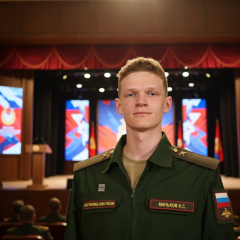 Російський стрибун у формі армії
