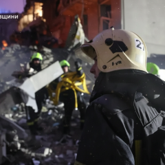 Удар по жилому дому в Харькове