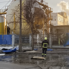 Атака дронов на завод Bunge