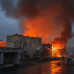 Russian attack on Dnipro