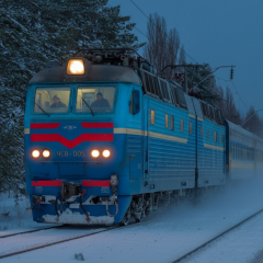 Тепловозы Укрзалізницы на станции
