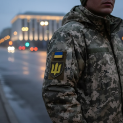 Military personnel vote at their location