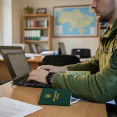 Relatives of missing persons against the background of documentation