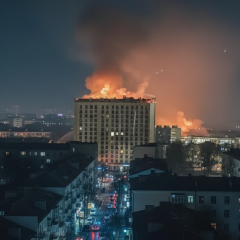 Удар по заводу Атлант Аэро