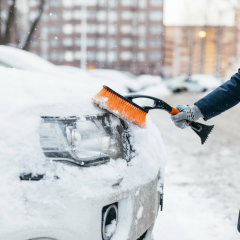 Snow on the Roof of a Car