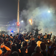 Протестующие в Иране на улице