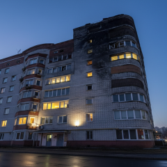Уламки дрона на будинку в Києві