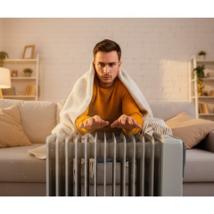 Buildings without heating in Kyiv