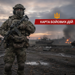 Карта з гарячими напрямами фронту