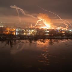Пожежа в Афіпському після вибухів