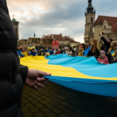 Святкове зображення символів соборності України