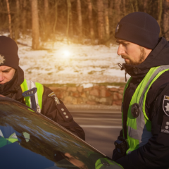 Fine for snow on car