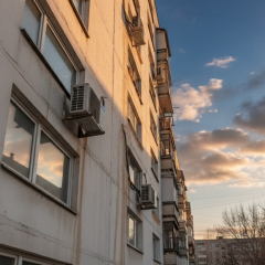 Buildings without heating in Kyiv